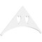 Ekena Millwork Pitch Winston Architectural Grade PVC Gable Pediment, 48"W x 22"H x 1"P (11/12) GPP048X022X100WIN - alternate 1
